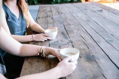 friends sharing coffee