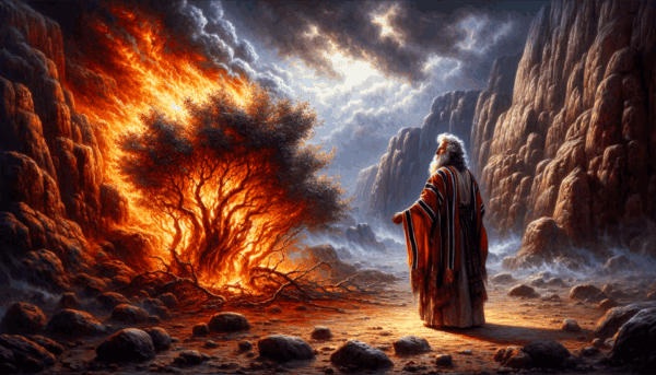 Moses and the burning bush